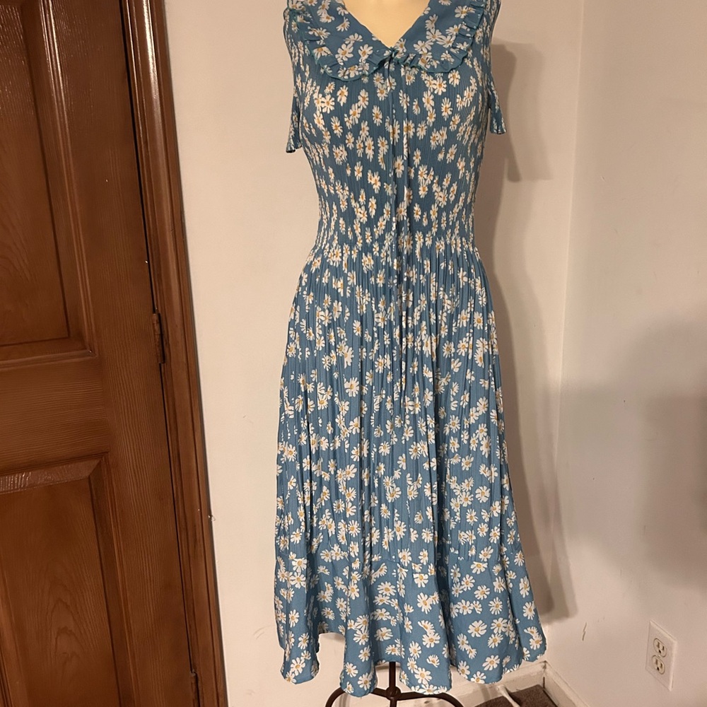 Floral Blue Dress